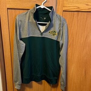 NDSU Green and Gray Quarter-Zip Pullover